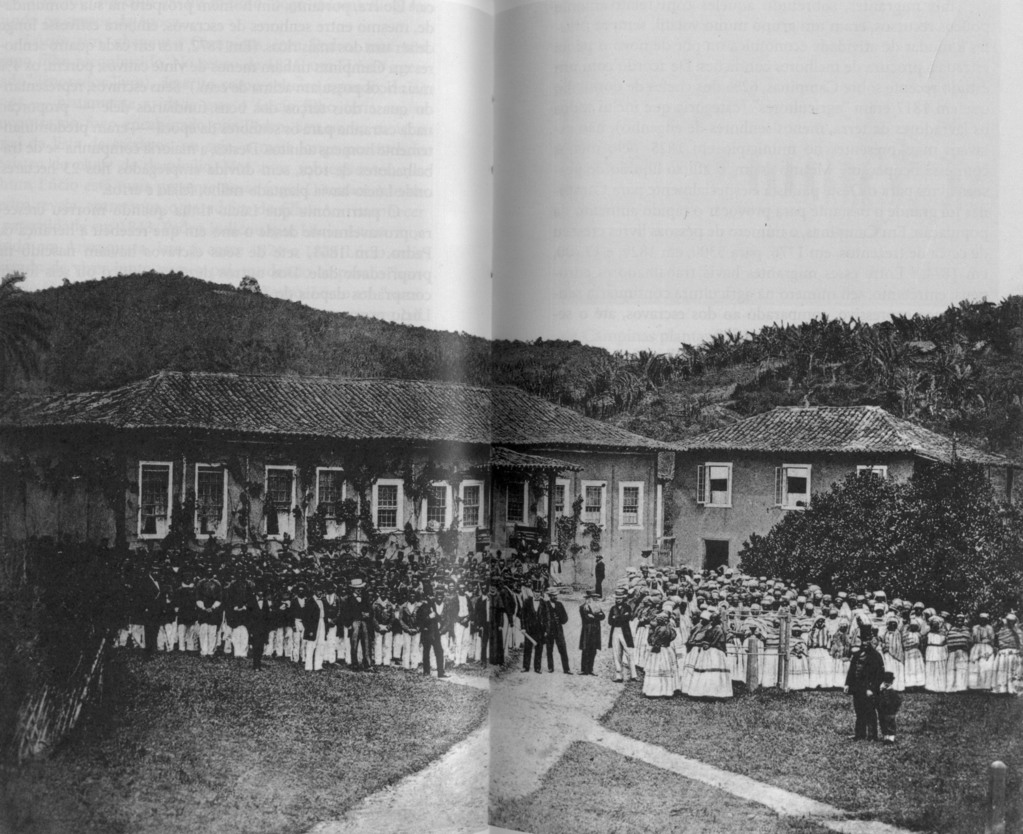 funcionários e escravos da Companhia de Mineração São João del Rei, em Morro Velho, nas Minas Gerais 