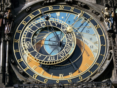 relógio astronômico em Praga